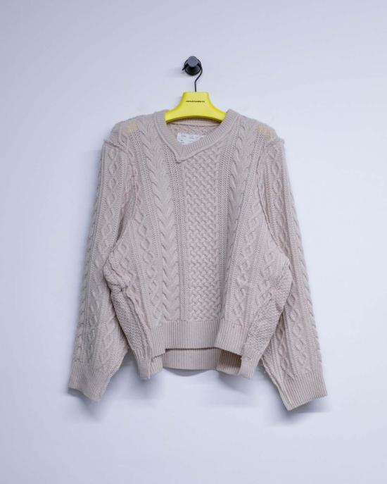  카미엘 포트젠스 스웨터 Camiel Fortgens 프랑켄슈타인 케이블 니트 - CAMIEL FORTGENS