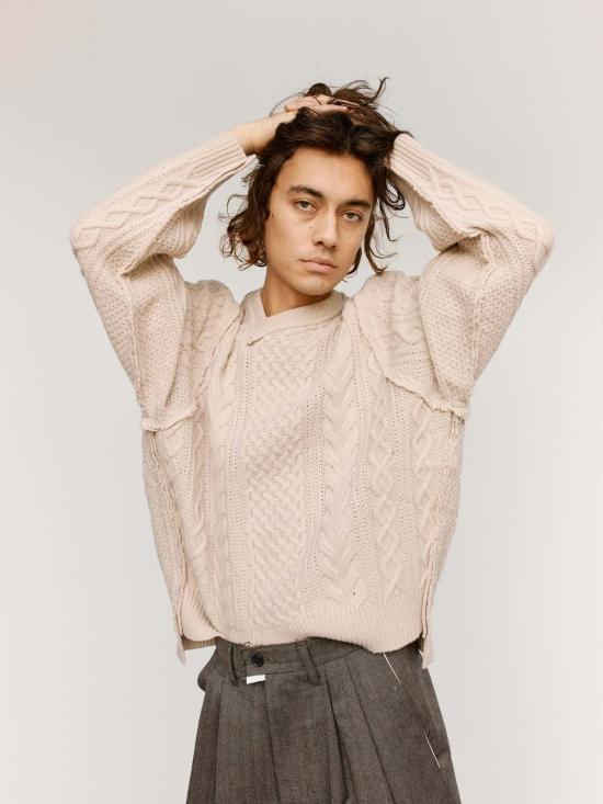  카미엘 포트젠스 스웨터 Camiel Fortgens 프랑켄슈타인 케이블 니트