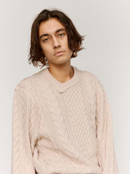  카미엘 포트젠스 스웨터 Camiel Fortgens 프랑켄슈타인 케이블 니트 - CAMIEL FORTGENS