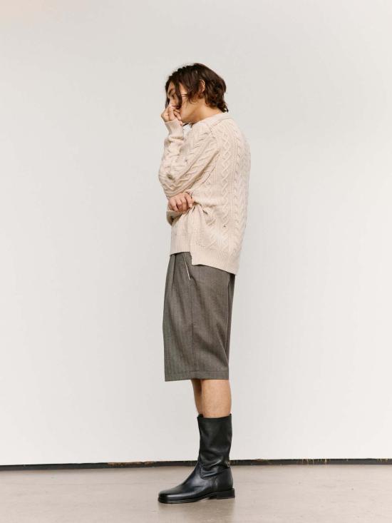  카미엘 포트젠스 스웨터 Camiel Fortgens 프랑켄슈타인 케이블 니트 - CAMIEL FORTGENS