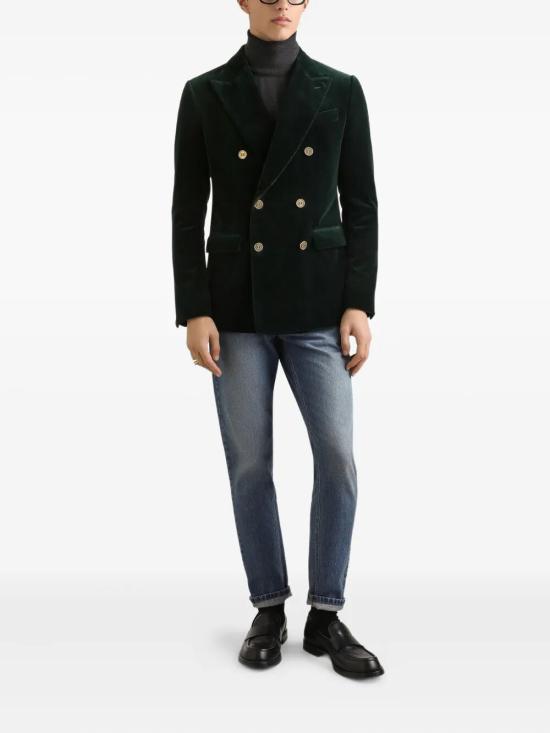 25FW 돌체앤가바나 수트 자켓 G2TV8T FUVKR V0707 VERDE SCURISSIMO - DOLCE & GABBANA