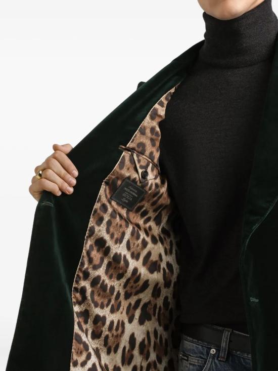 25FW 돌체앤가바나 수트 자켓 G2TV8T FUVKR V0707 VERDE SCURISSIMO - DOLCE & GABBANA