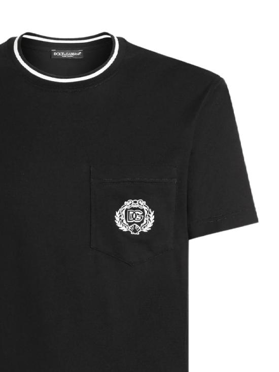 25FW 돌체앤가바나 반팔 티셔츠 G8RA2Z FU7EQN0000 Black - DOLCE & GABBANA