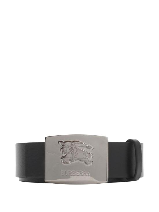 25FW 버버리 리버시블 체크 스퀘어 나이트 스탬프 벨트 8112217 X Sand black - BURBERRY