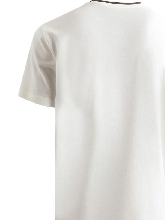 25FW 돌체앤가바나 반팔 티셔츠 G8RA2Z FU7EQW0001 Bianco naturale - DOLCE & GABBANA