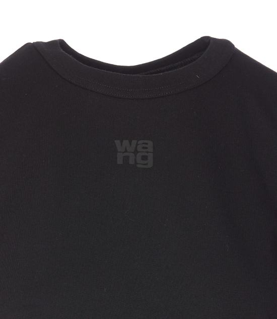 25FW 알렉산더 왕 반팔 티셔츠 4CC3241521 001 Black - ALEXANDER WANG