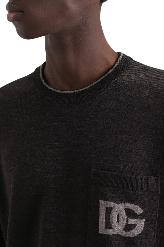 25FW 돌체앤가바나 스웨터 GXX28TJDVCT N2111 Grigio scurissimo 6 - DOLCE & GABBANA