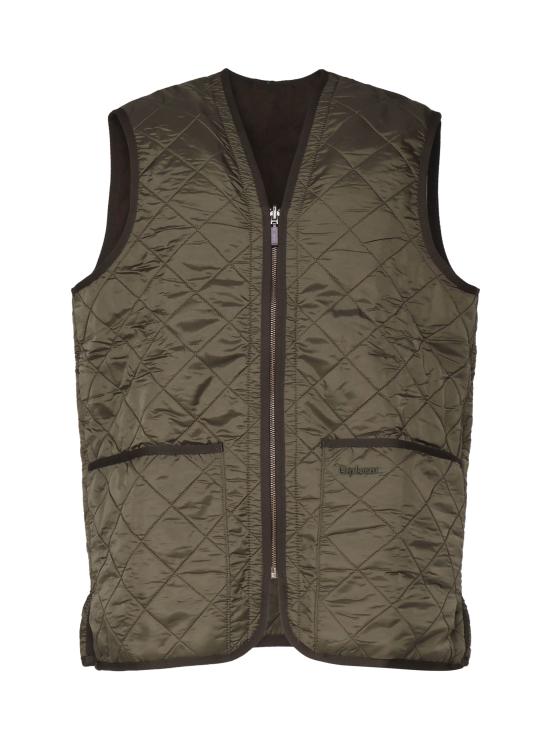 25FW 바버 폴라퀼트 지퍼인 라이너 MLI0002 OL91 Green - BARBOUR