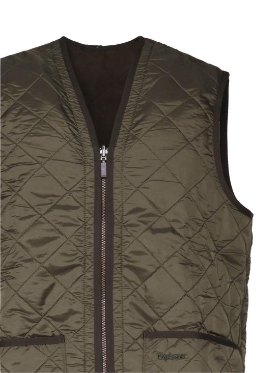 25FW 바버 폴라퀼트 지퍼인 라이너 MLI0002 OL91 Green - BARBOUR