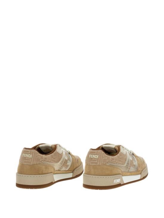 25FW 펜디 매치 FF 자카드 스니커즈 7E1688AY9B F1TNU Biscuit sabbia b ice - FENDI