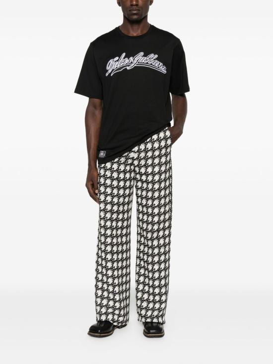 25FW 돌체앤가바나 반팔 티셔츠 G8PN9ZG7PIX N0000 Black - DOLCE & GABBANA