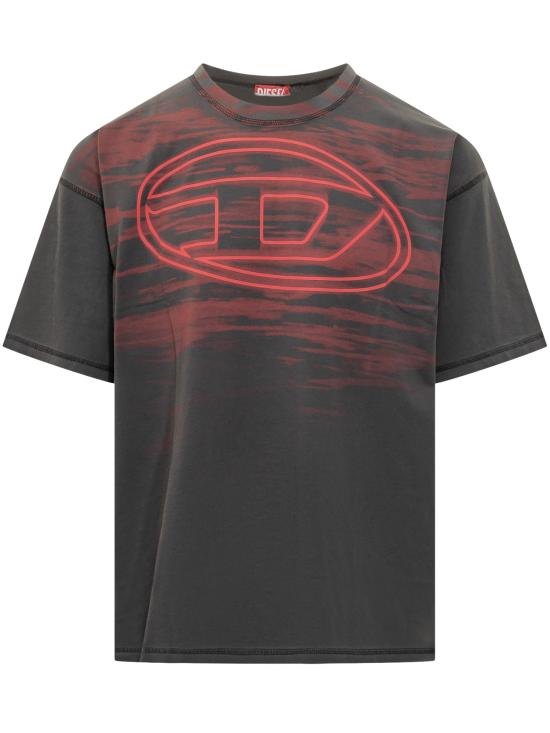 25FW 디젤 반팔 티셔츠 A186530AGCA 9AW GRIGIO SCURO