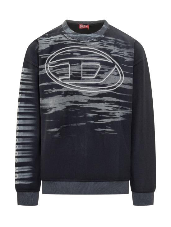 25FW 디젤 긴팔 티셔츠 A186540AGCB 81E BLU SCURO