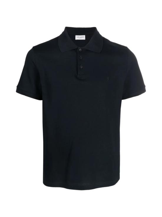  생로랑 폴로 티셔츠 712300YB20C4240 Black