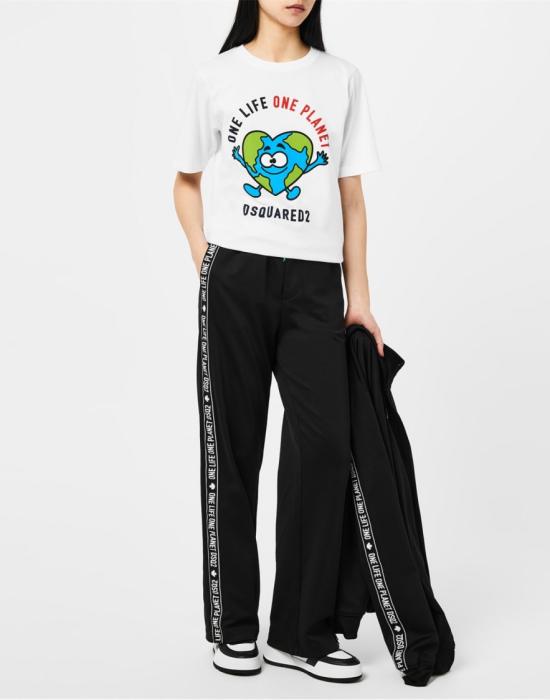 25SS 디스퀘어드2 반팔 티셔츠 S73GC0281S24321100 White - DSQUARED2
