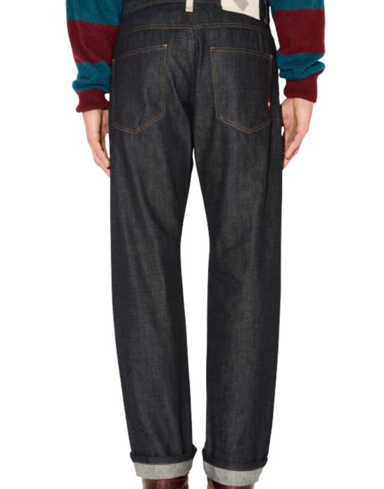 25FW 아미시 데님 팬츠 청바지 남성 AMU010D6871969 C0999 제임스 맨 아미쉬 셀비지 데님 로우 3D 아미쉬 - AMISH