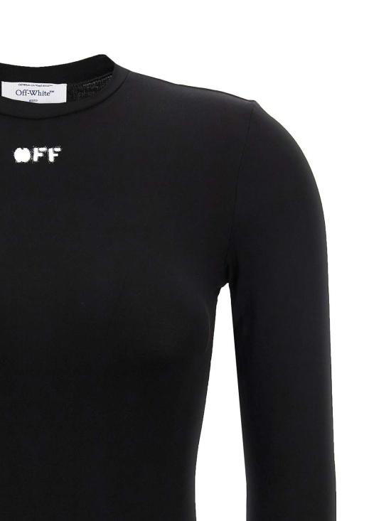  오프화이트 긴팔 티셔츠 OWAD136C99JER0041001 Black - OFF WHITE