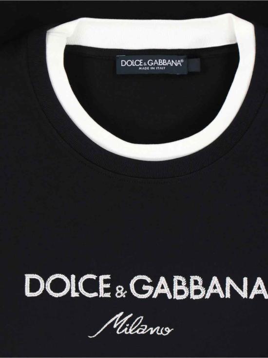 25FW 돌체앤가바나 반팔 티셔츠 G8ST6Z G7PCG N0000 Black - DOLCE & GABBANA