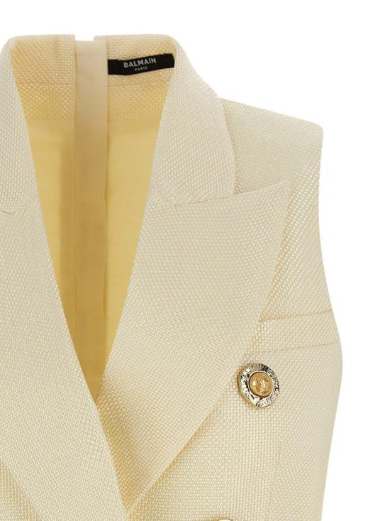 25FW 발망 베스트 FF1AG740VI290CF WHITE - BALMAIN