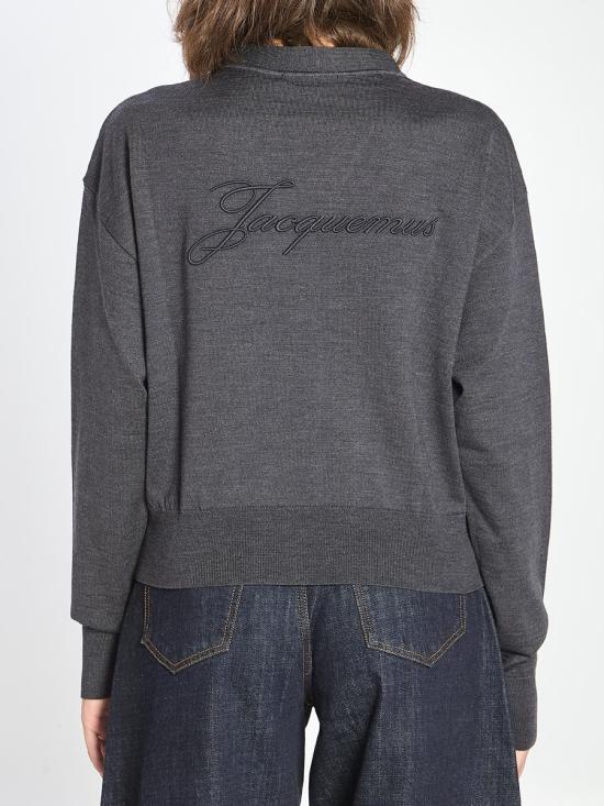 25FW 자크뮈스 가디건 8565620 CDW00816A K00299 970 GREY - JACQUEMUS