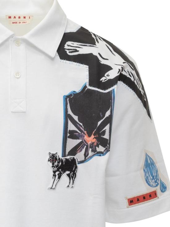 25FW 마르니 반팔 셔츠 POMU0037P0USCY41 PRW01 WHITE - MARNI