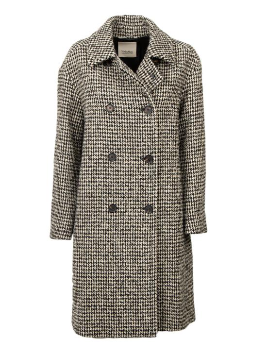 25FW 에스막스마라 알레시아 더블 브레스티드 코트 ALESSIA001 White Black