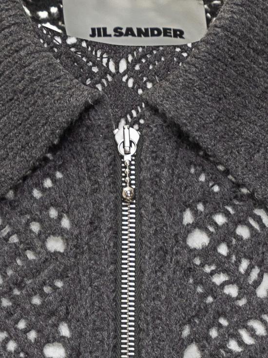 25FW 질샌더 집업 니트 J22DL0331J14780 032 GREY - JIL SANDER
