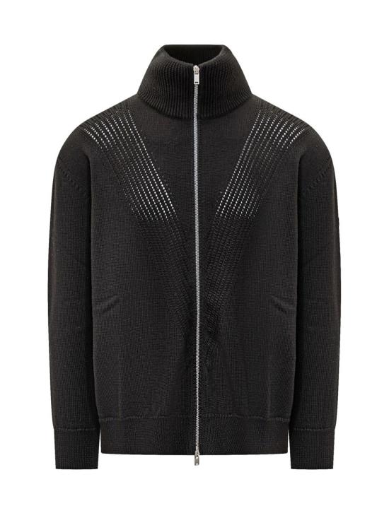 25FW 질샌더 집업 니트 J22HP0039J14775 001 Black