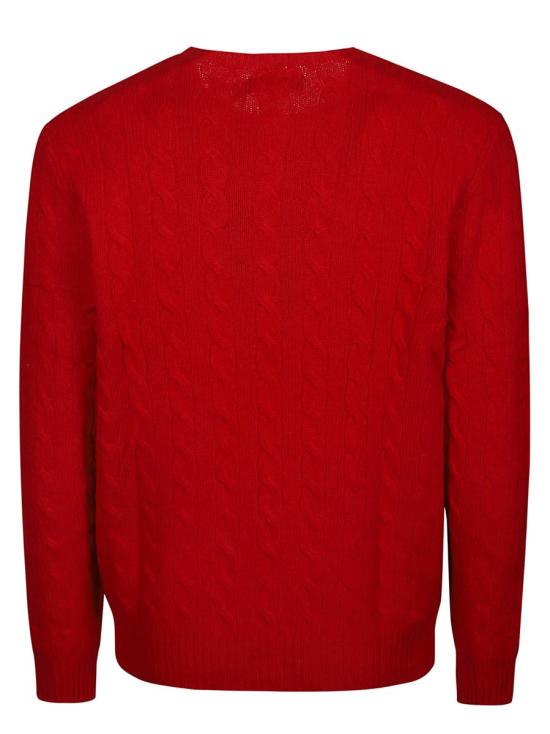  폴로 랄프로렌 케이블 니트 스웨터 710876762006 RED - POLO RALPH LAUREN