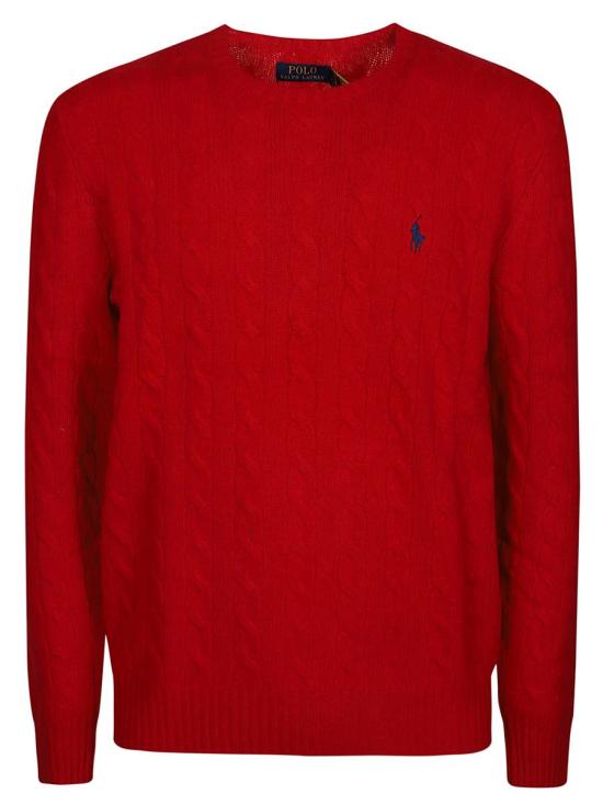  폴로 랄프로렌 케이블 니트 스웨터 710876762006 RED
