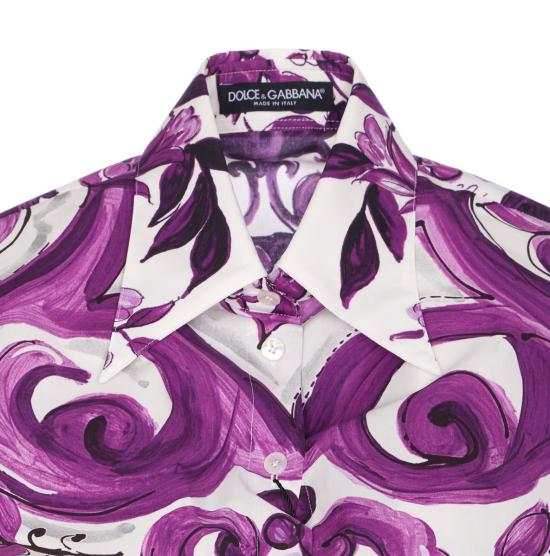 25FW 돌체앤가바나 셔츠 F5T53THH5ENIP3TN PURPLE - DOLCE & GABBANA