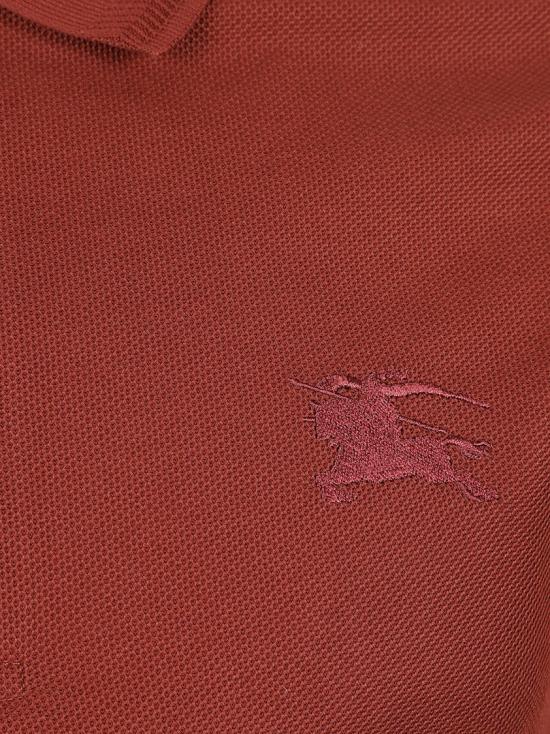 25FW 버버리 코튼 폴로 셔츠 8110936 C3081 Red - BURBERRY
