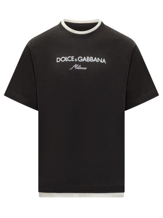 25FW 돌체앤가바나 반팔 티셔츠 G8ST6ZG7PCG N0000 NERO