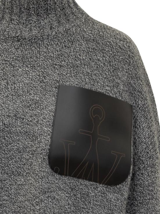 25FW JW앤더슨 터틀넥 KW1292YN0367 929 GREY - JW ANDERSON