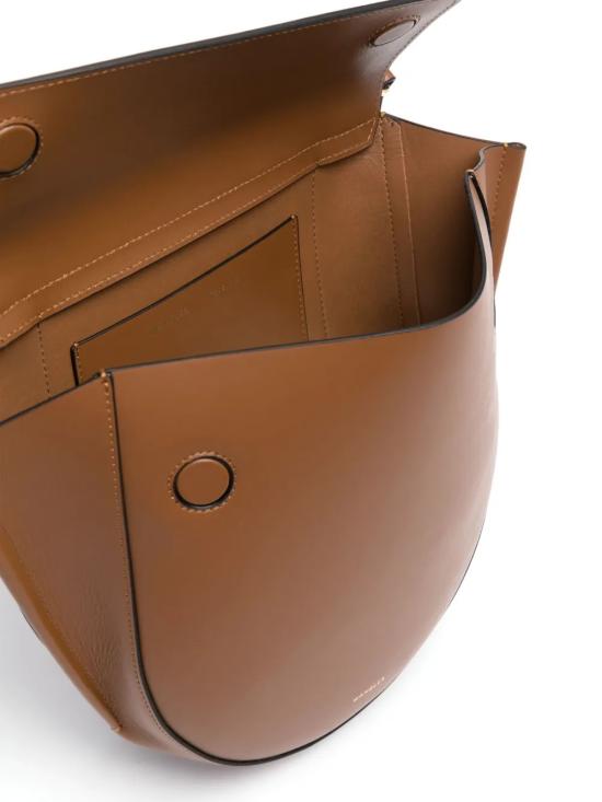 25FW 반들러 숄더백 HORTENSIAMEDIUMSADDLE Brown - WANDLER