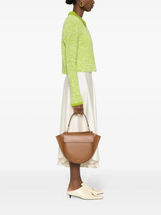 25FW 반들러 숄더백 HORTENSIAMEDIUMSADDLE Brown - WANDLER