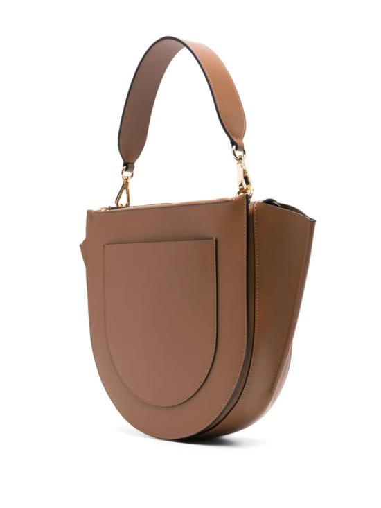 25FW 반들러 숄더백 HORTENSIAMEDIUMSADDLE Brown - WANDLER