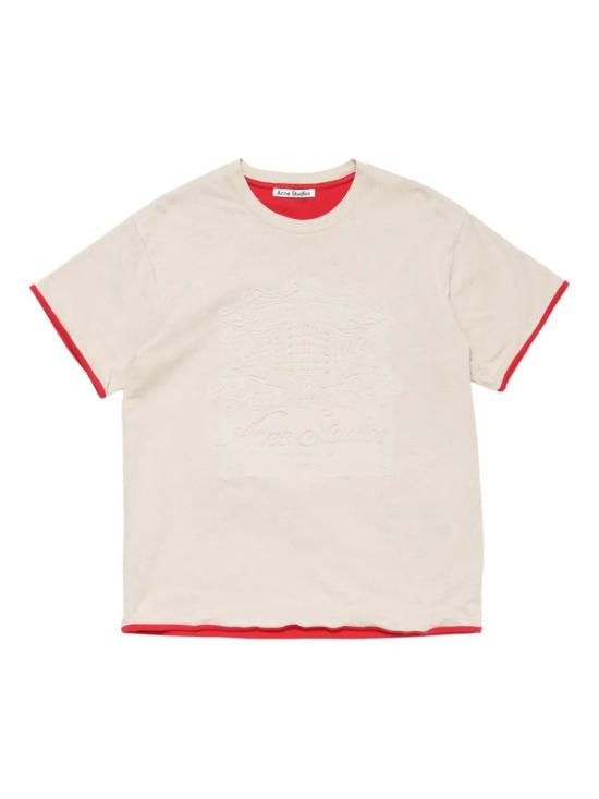 25FW 아크네 스튜디오 반팔 티셔츠 AL0477 AMB WHITE RED