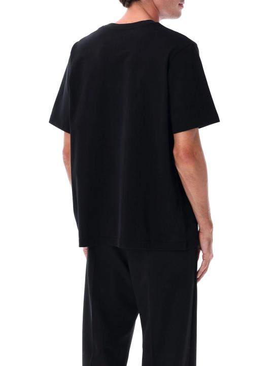 25FW 카사블랑카 반팔 티셔츠 M AW25 JTS 001 08 BLACK BLACK JERSEY - CASABLANCA