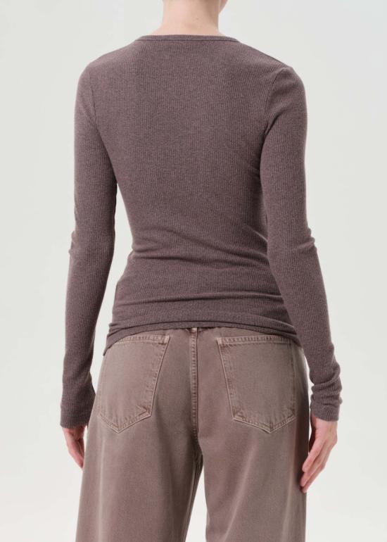  에이골디 긴팔 티셔츠 아골데 델파이 슬림 티 파샤 - AGOLDE