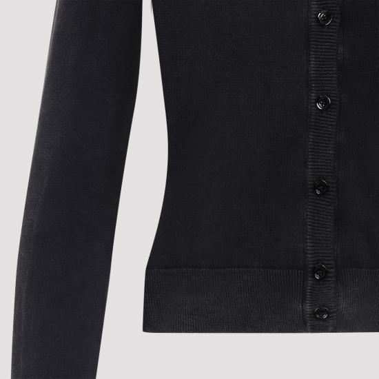 25FW 디젤 버튼 클로저 로고 자수 가디건  A21859 0QKBT 900 BLACK - DIESEL