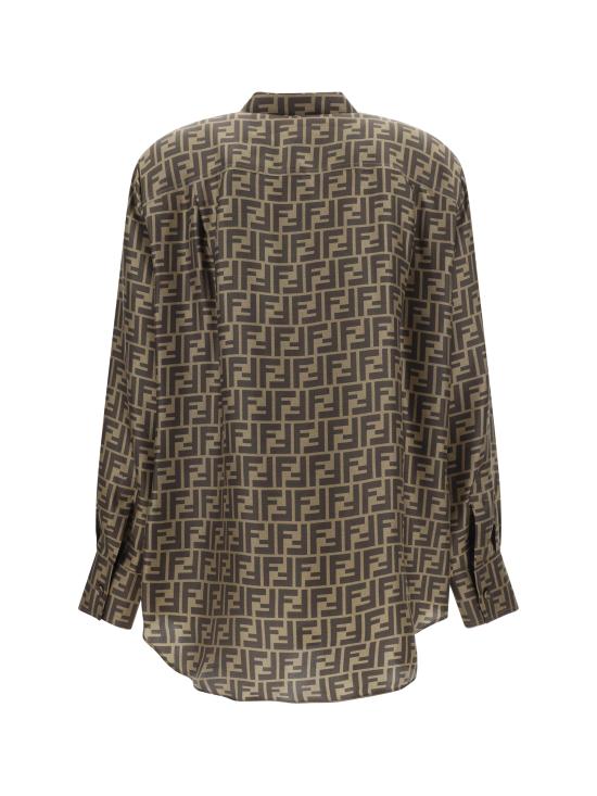 26SS 펜디 블라우스 FS8107A8G3 F118W BROWN - FENDI