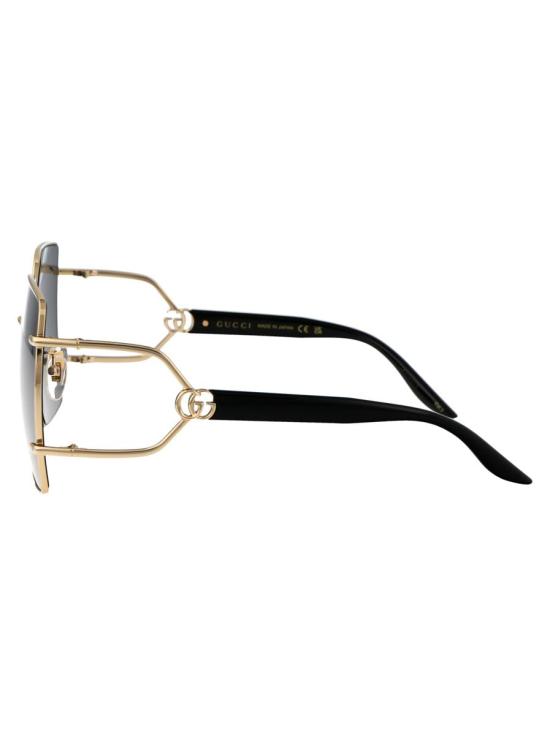 25FW 구찌 안경 GG1564SA 001 SUNGLASSES 001 GOLD BLACK GREY - GUCCI