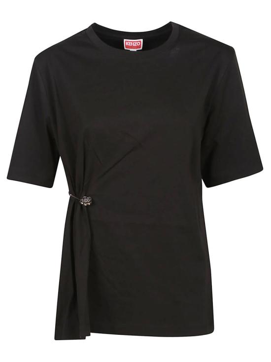 25FW 겐조 반팔 티셔츠 FF62TS3514SG Black