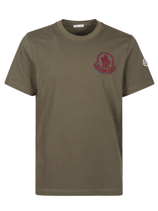 25FW 몽클레어 반팔 티셔츠 K2 091 8C000 57 89AZ9 GREEN