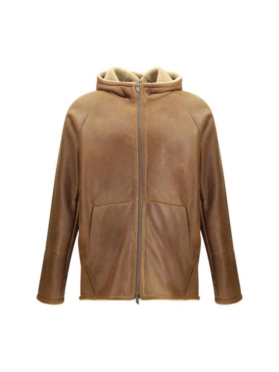 25FW 살바토레 산토로 가죽 자켓 49577U TECACAMEL BROWN