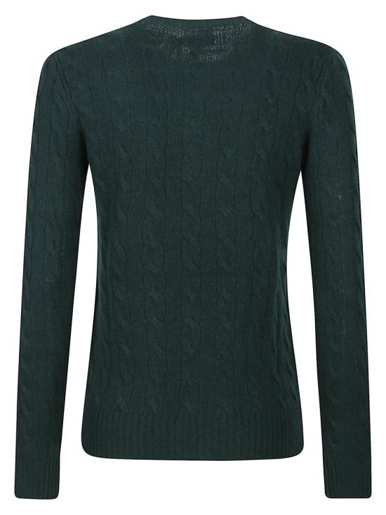 25FW 폴로 랄프로렌 폴로 자수 케이블 니트 스웨터 211971865009 GREEN - POLO RALPH LAUREN