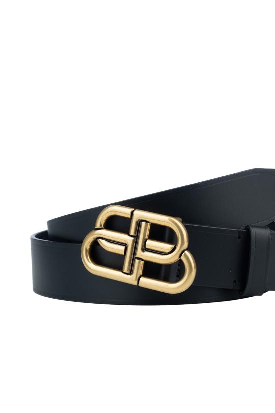 26FW 발렌시아가 BB 라지 레더 벨트 5703701CH04 1000 - BALENCIAGA