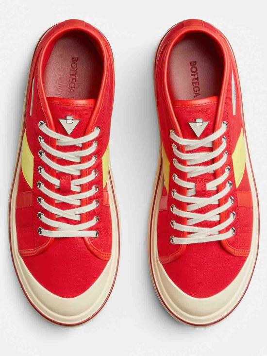 25SS 보테가베네타 스니커즈 827556V5JG16523 Red - BOTTEGA VENETA