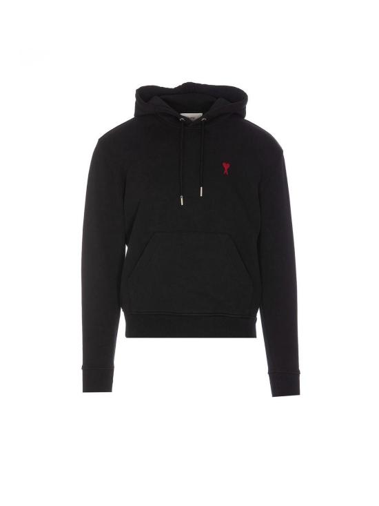 26SS 아미 스몰 하트 로고 루프백 오가닉 코튼 플리스 후드 BFUSW235730001